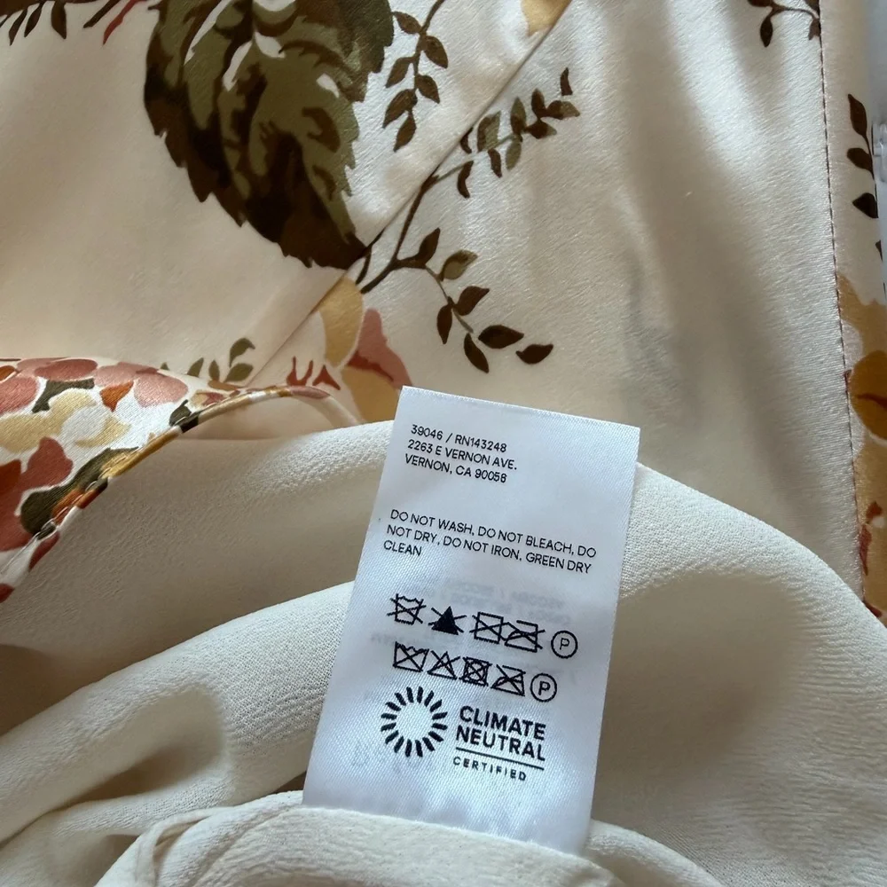 Reformation Medium Aden Floral Silk Midi Dress - Picture 14 of 14